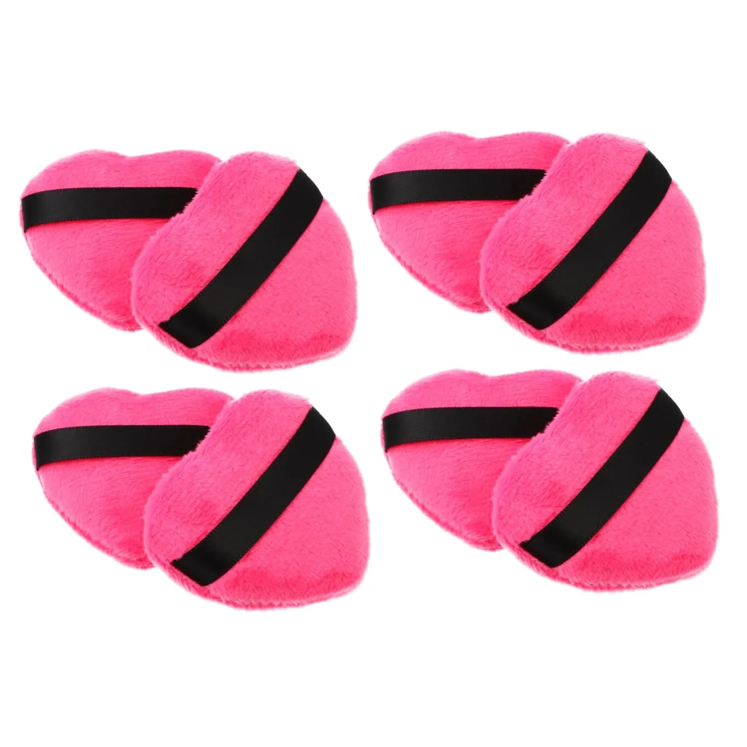 Heart-shaped Powder Puff 8pcs Women's Makeup Puff for Foundation Beauty Heart Shape Loose Powder Great for Body and Mineral