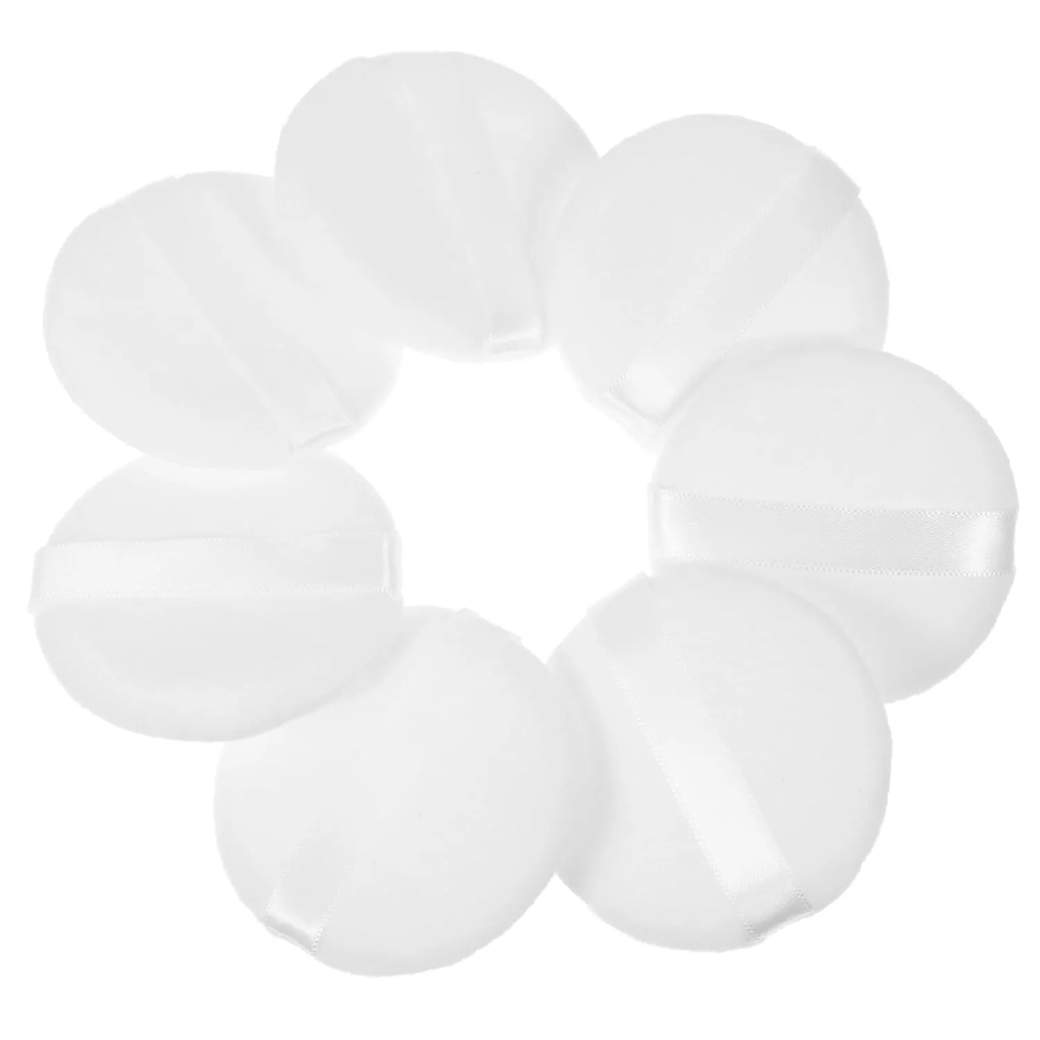 Hemoton 20pcs Fluffy Makeup Powder Puff for Girls Soft Cosmetic Applicators for Loose Powder and Foundation Compact Design for Home and Salon Use Skin-friendly and Comfortable
