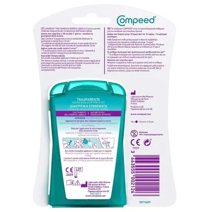 Herpes patches, transparent, Compeed