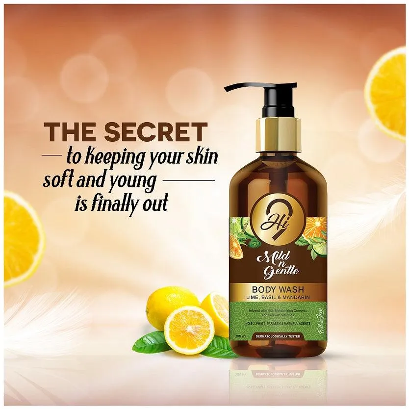Hi9 Mild n Gentle Body Wash Mild Lime Basil Mandarin 300ML