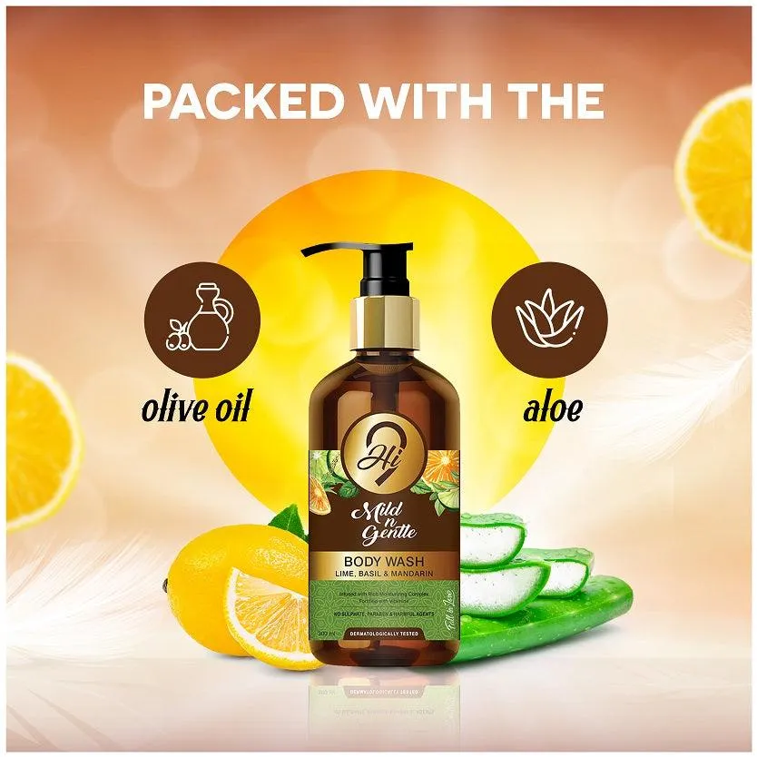 Hi9 Mild n Gentle Body Wash Mild Lime Basil Mandarin 300ML