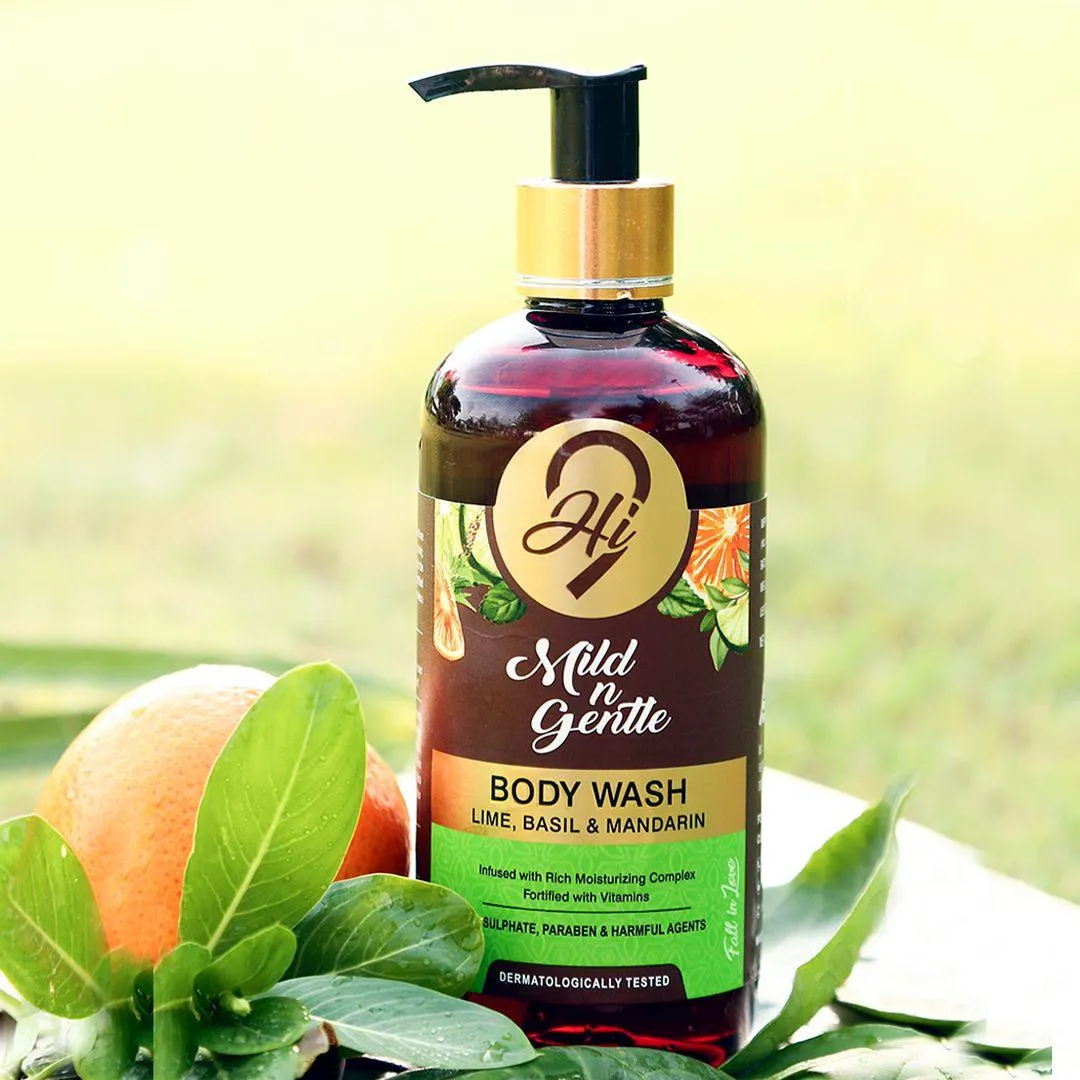 Hi9 Mild n Gentle Body Wash Mild Lime Basil Mandarin 300ML