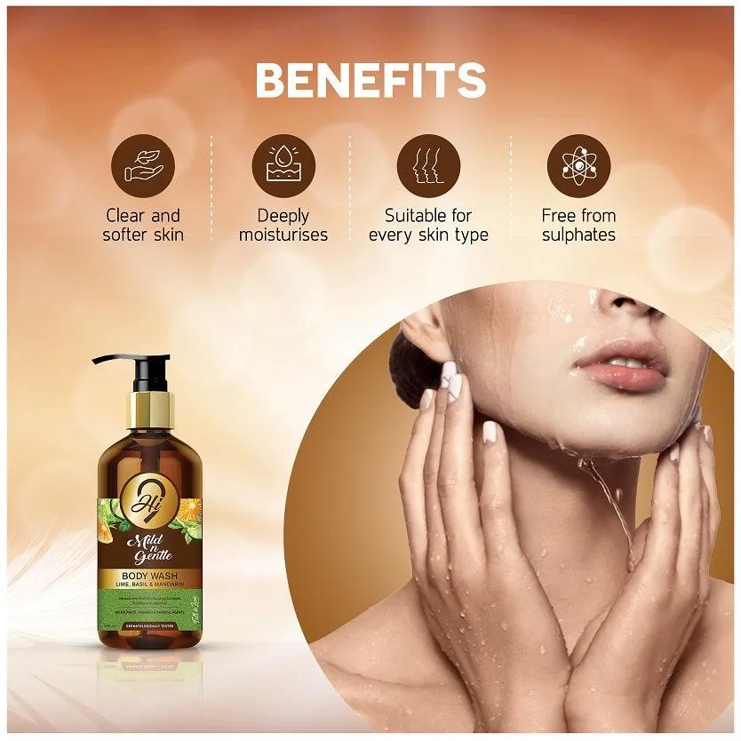 Hi9 Mild n Gentle Body Wash Mild Lime Basil Mandarin 300ML