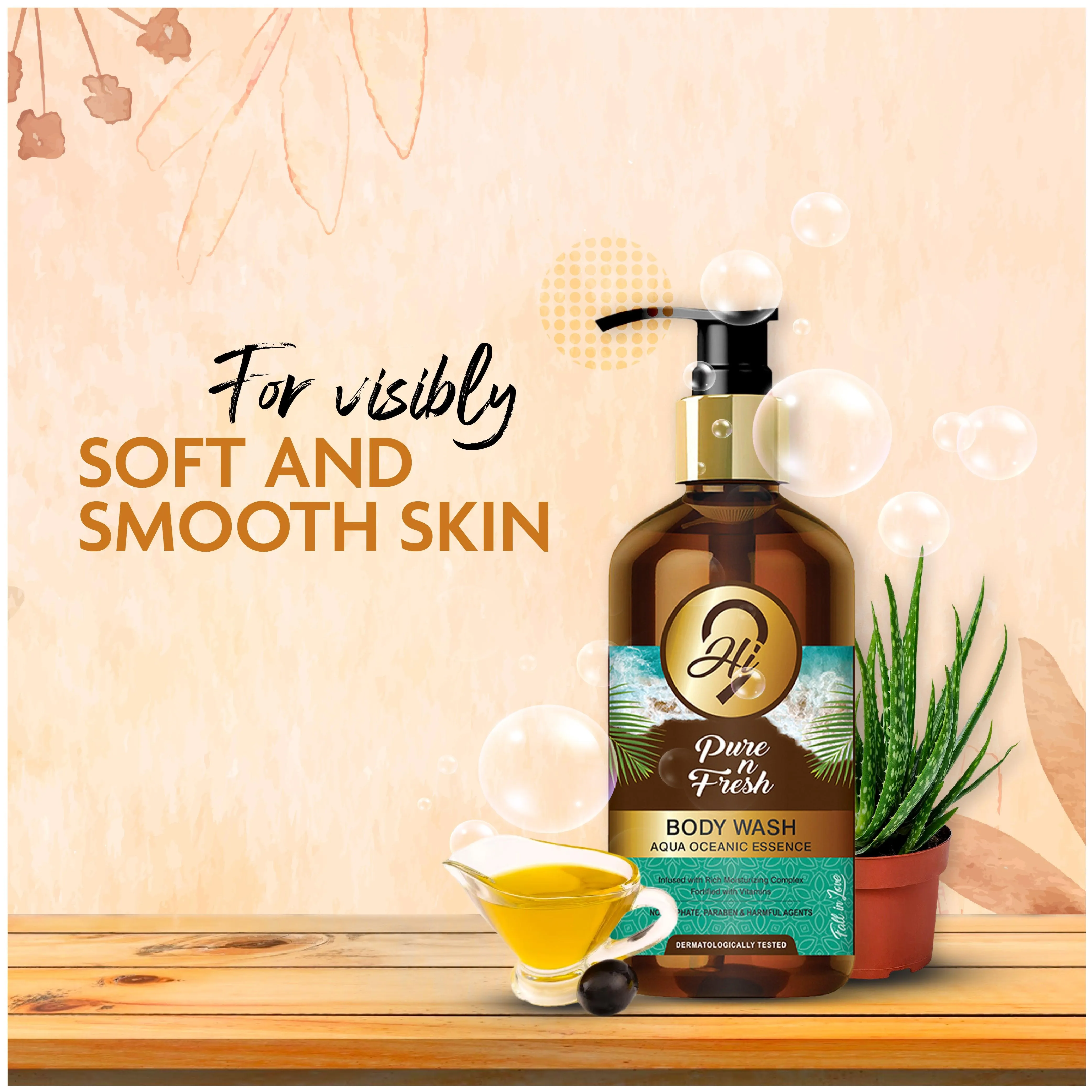 Hi9 Pure & Fresh Body Care for Moisturizing Refreshing & Soft Skin,300ml
