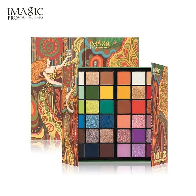 IMAGIC 36 colors makeup eyeshadow palette matte pearlescent glitter eyeshadow palette metallic gloss nude eye pigment cosmetics