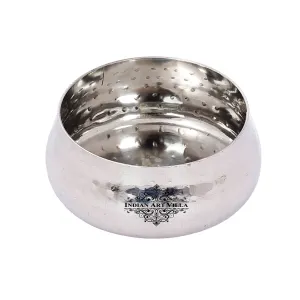 Indian Art Villa Elegant Steel Curved Bowl – Perfect for Every Celebration | Home | Hotel | Restaurant