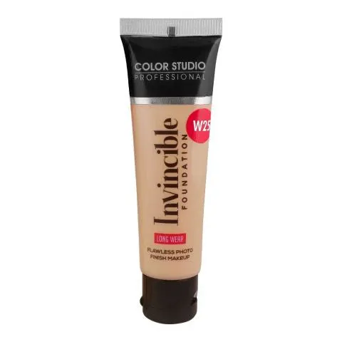 INVINCIBLE FOUNDATION SHADE GOLDEN BEIGE-W25- FLAWLESS PHOTO FINISH MAKEUP