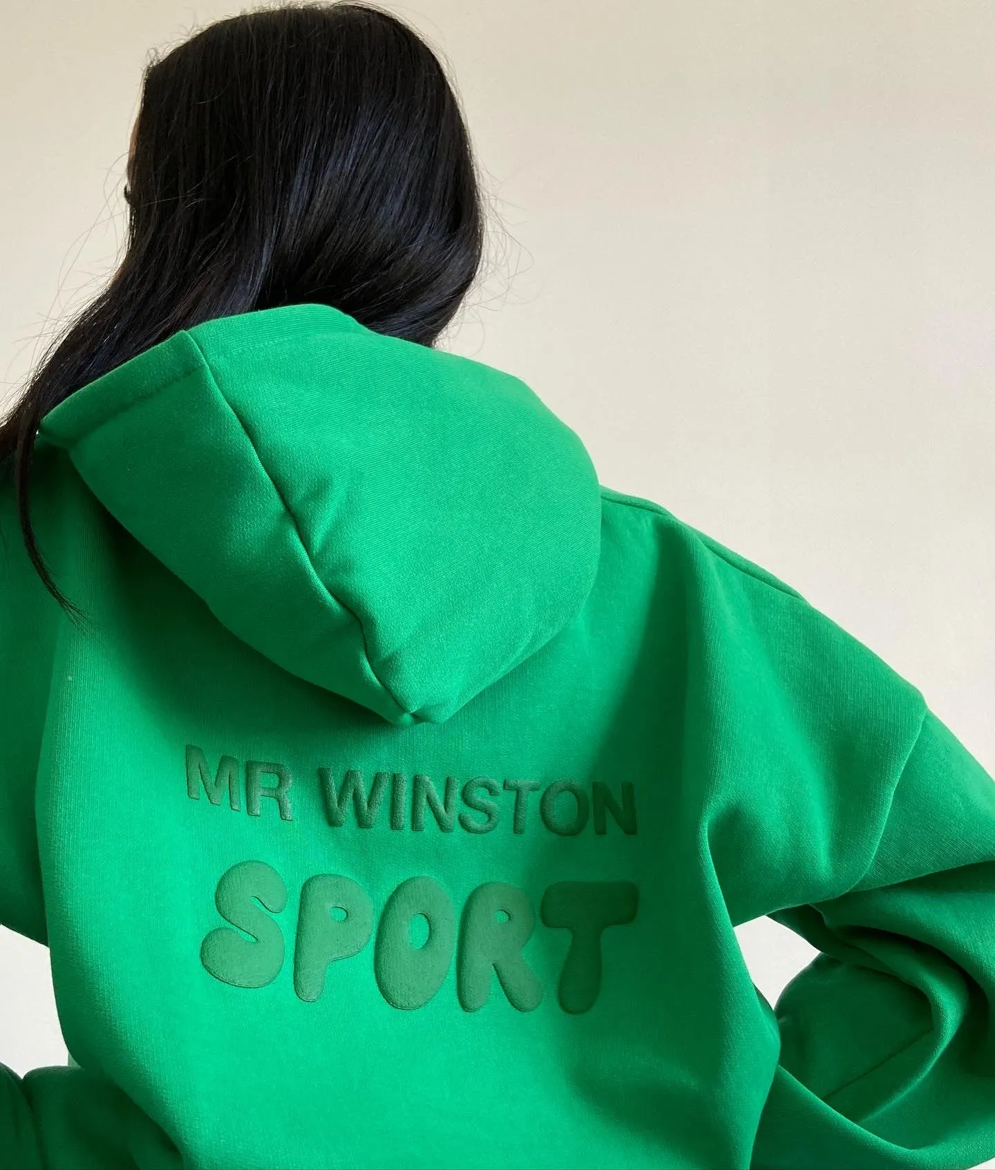 Irish Green Puff Hooded Sweat