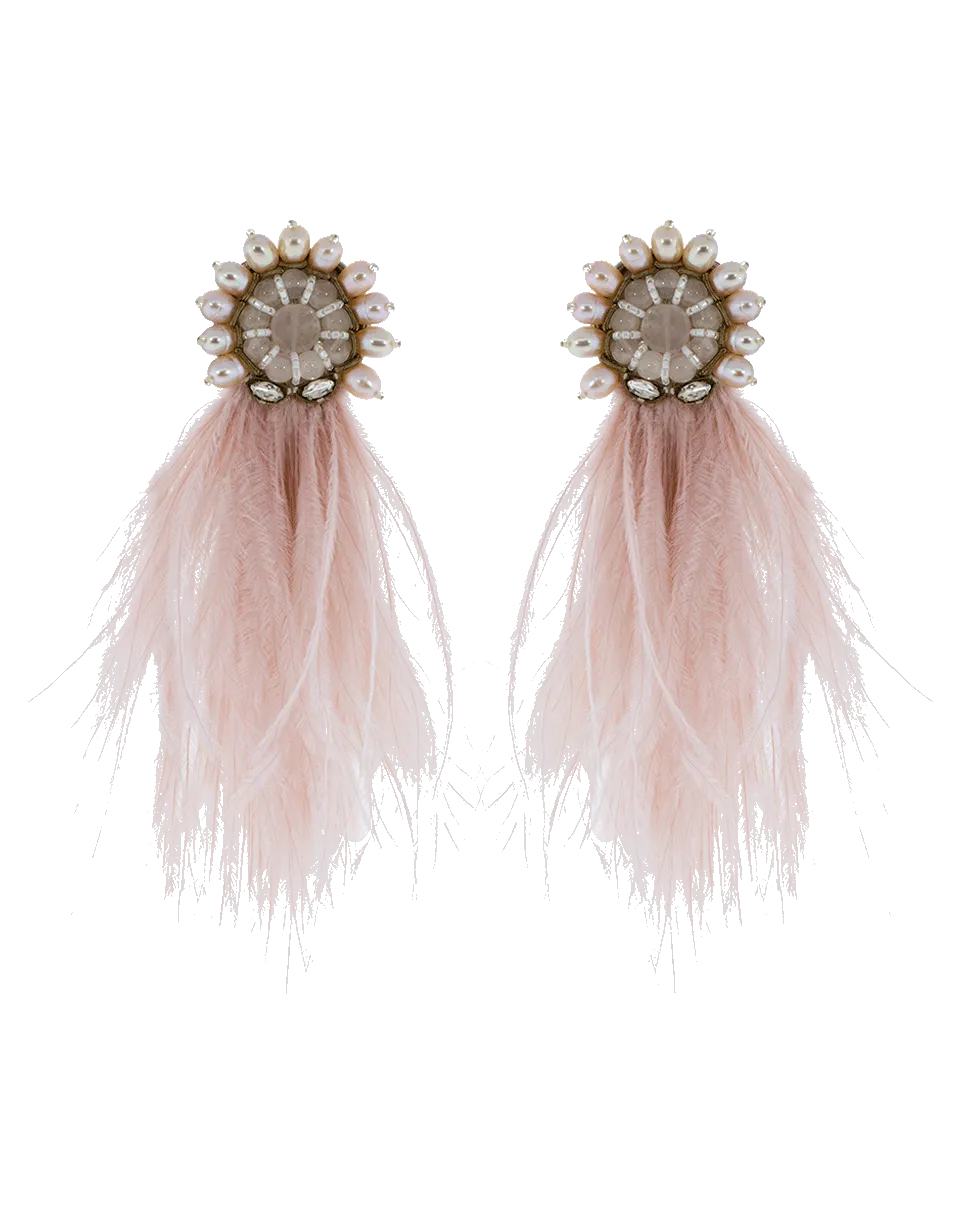 Jasmine Feather Earrings