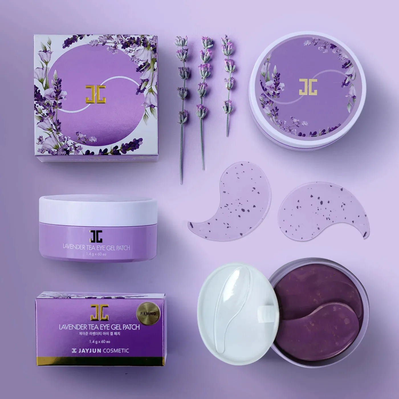 JAYJUN Cosmetic Lavender Tea Eye Gel Patch شرائح اللافندر للعين والبشرة من جيجون