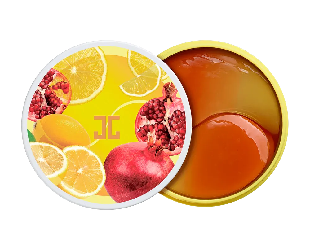 JAYJUN Pom Lemon Duo Eye Gel patch شرائح العين المزدوجة بالليمون والرمان