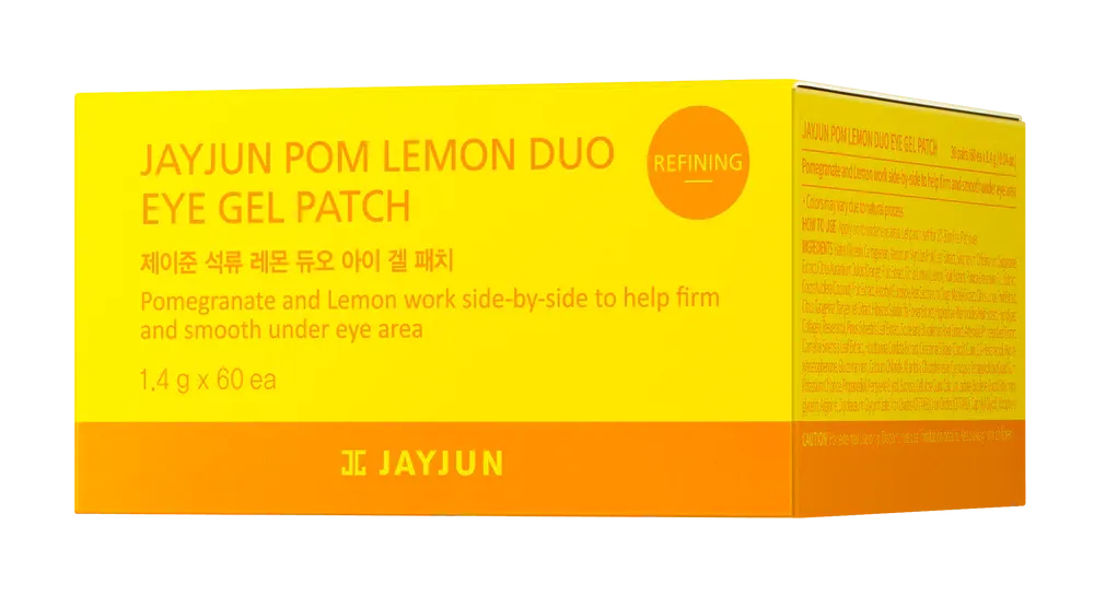 JAYJUN Pom Lemon Duo Eye Gel patch شرائح العين المزدوجة بالليمون والرمان