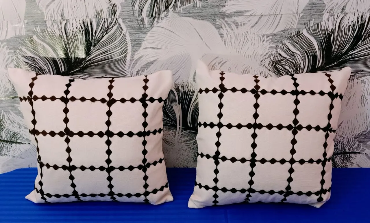 JDX Designer cushion Cover Set Of 5  for sofa and Living Room (16x16 Inches)