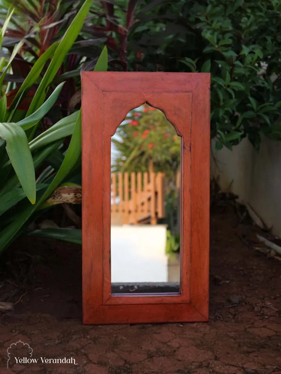 Jodhpuri Vintage Mirror - Orange