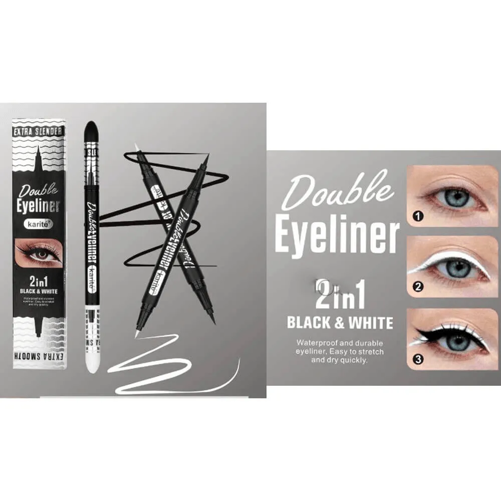 Karite Black & White Eyeliner 2 in 1 - 0.5ml 0.5ml