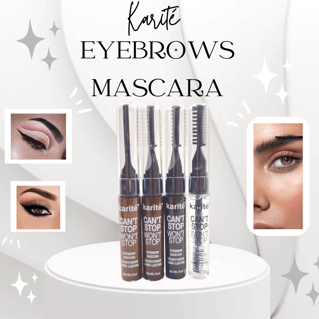Karite Can't Stop Eyebrow Mascara - 4 pcs
