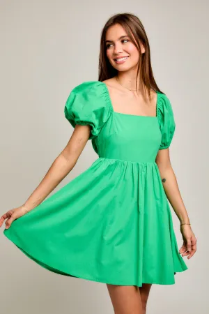 Kelly Green Shortie Dress