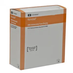 Kendall 55548AMD Kendall AMD Antimicrobial Foam Dressing - 4" x 8", Box of 10 dressings