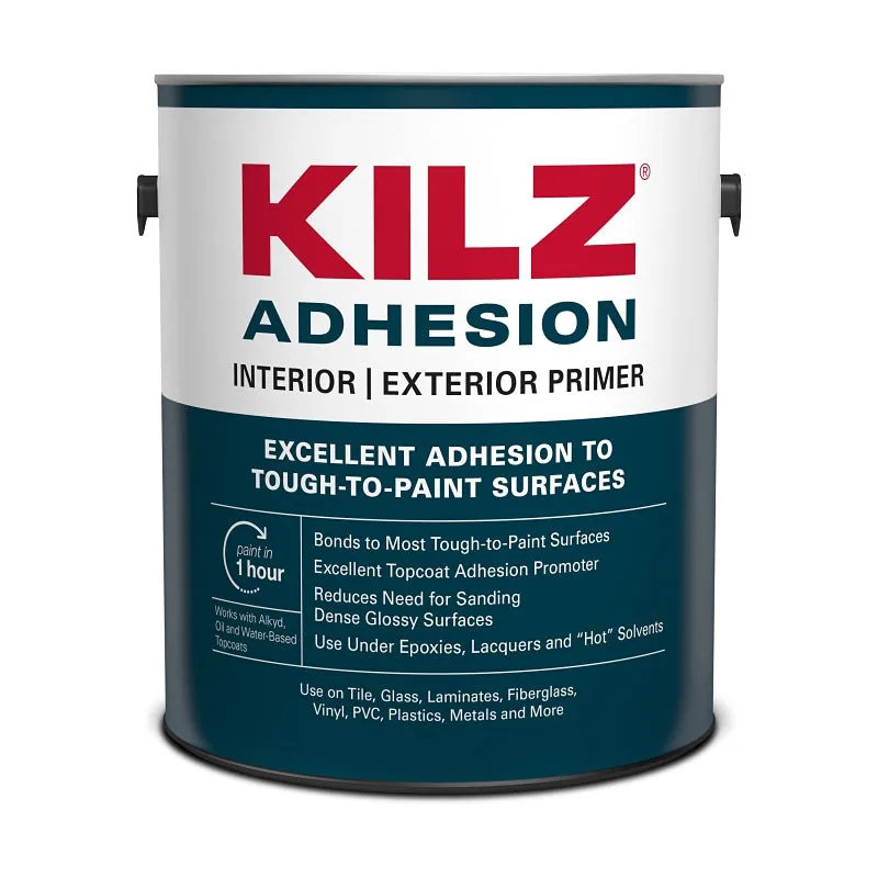 Kilz L211111 Sealer and Primer, White, 1 gal :GAL: QUANTITY: 4
