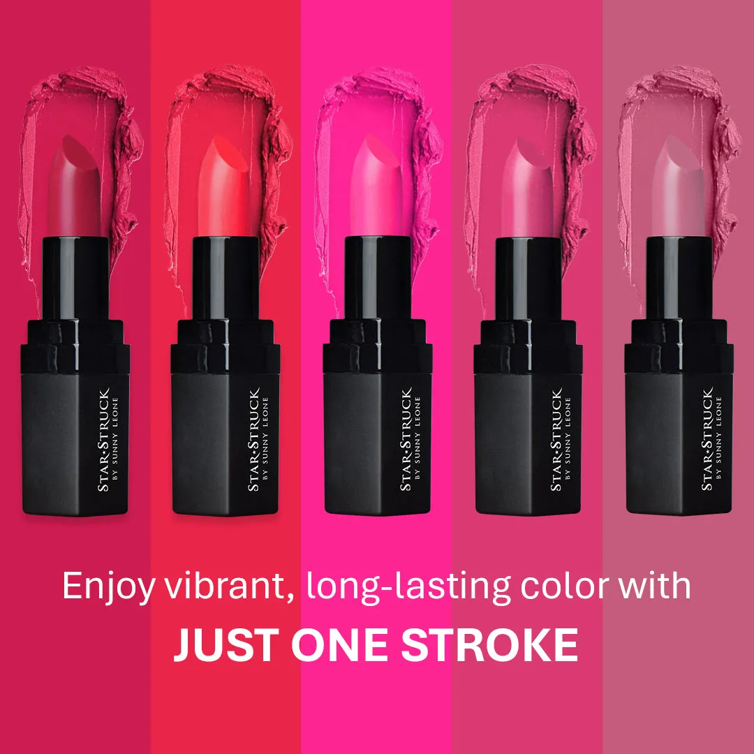 Kiss Me Pink - Luxe Matte Lipstick, Pink | 4.2gms