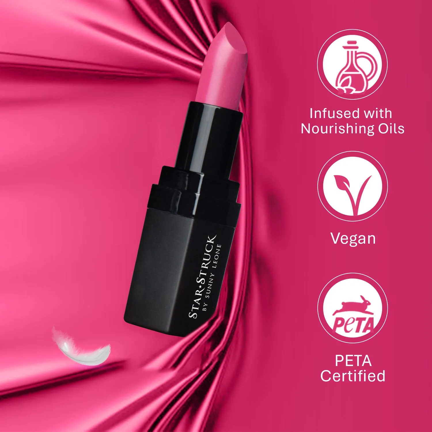 Kiss Me Pink - Luxe Matte Lipstick, Pink | 4.2gms