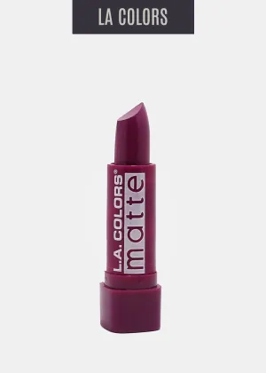 L.A. Colors- Matte Lipstick- Stay Put Plum