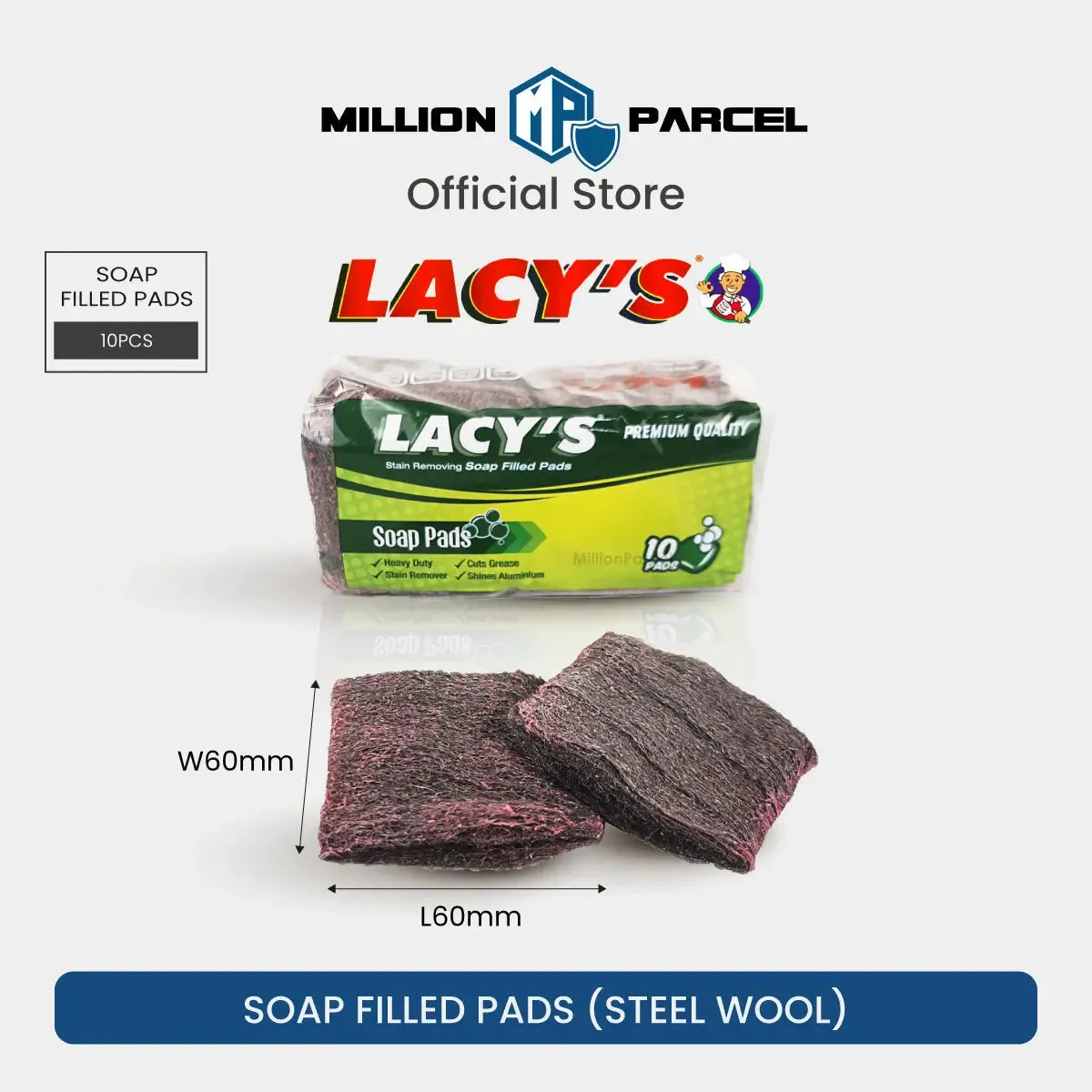 Lacy’s Assorted Sponge & Scourer | Soap Pads | Scrub Pads
