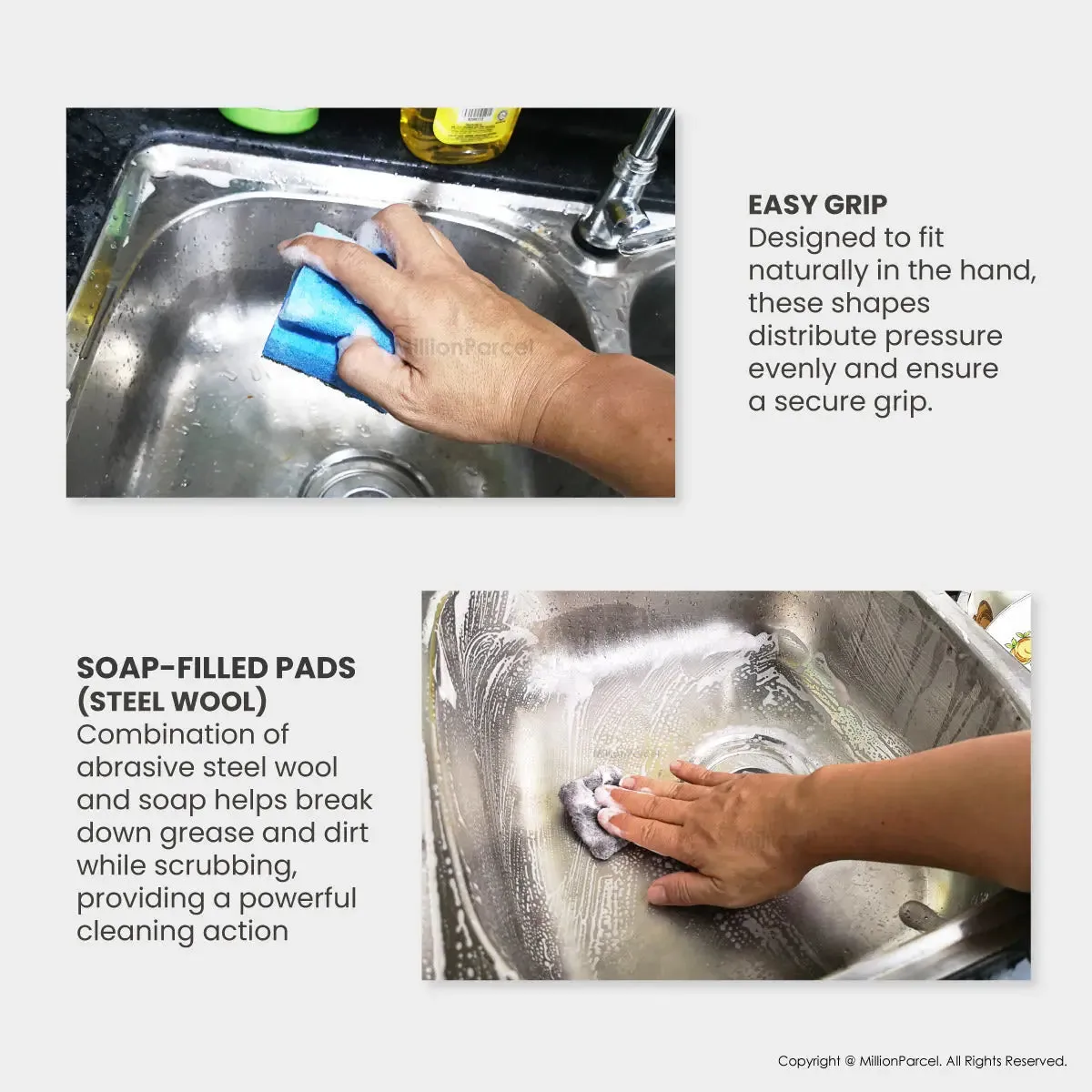 Lacy’s Assorted Sponge & Scourer | Soap Pads | Scrub Pads
