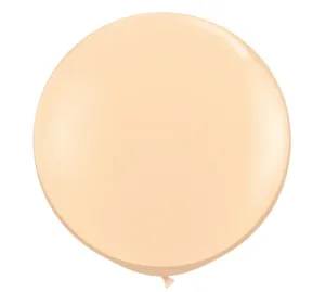 Large 3-foot Round  Blush Latex Balloon