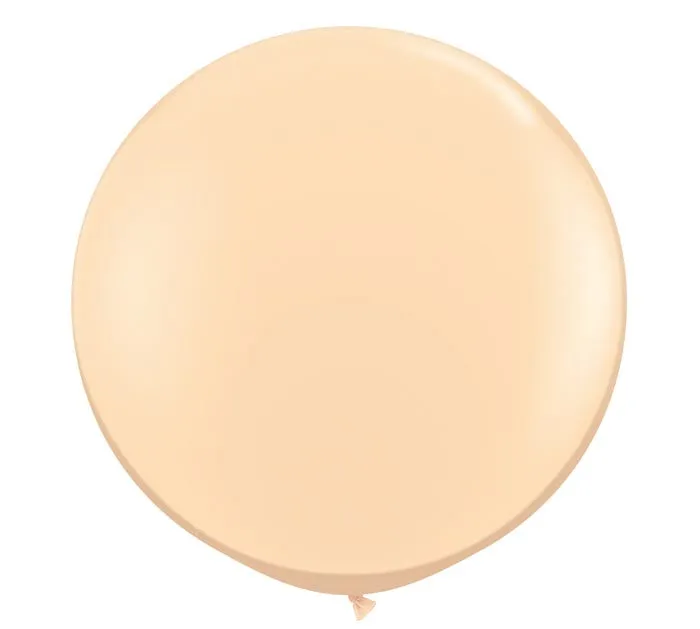 Large 3-foot Round  Blush Latex Balloon