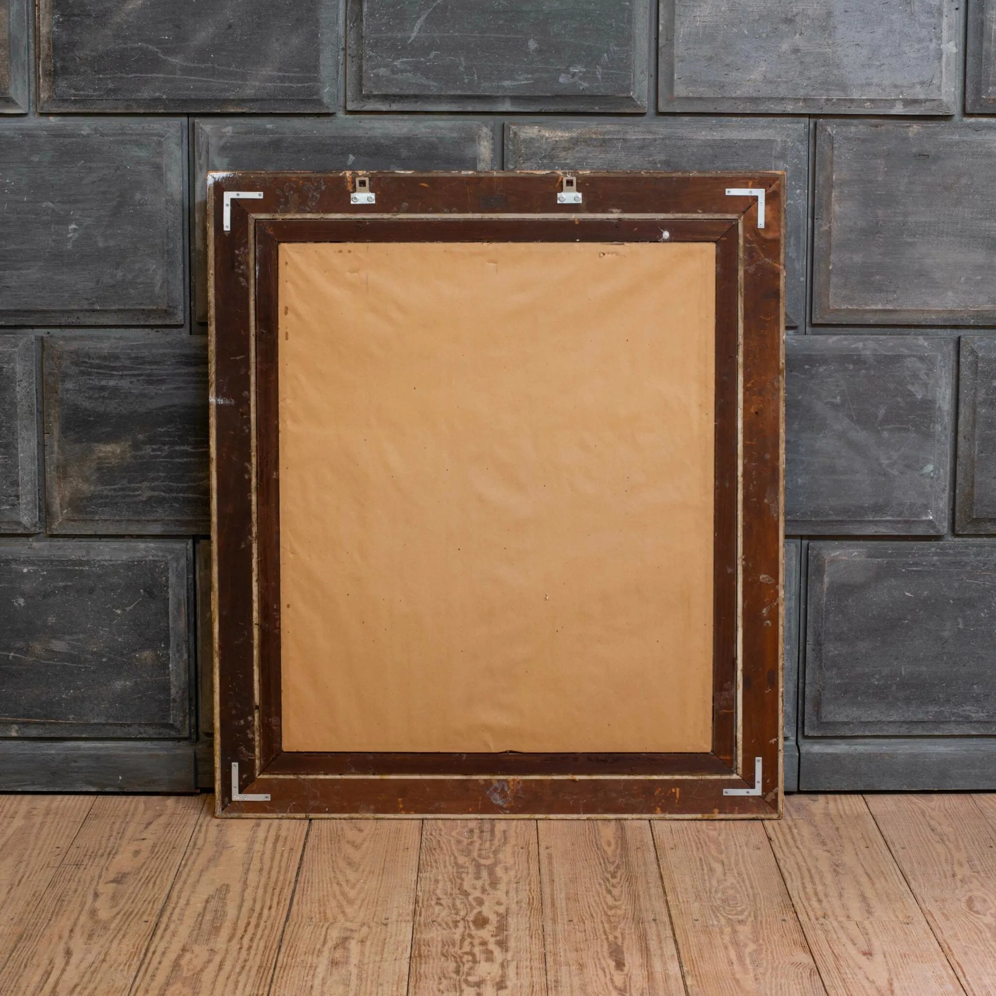Large “Artist’s Framing Company” Gilt Mirror with Heavily Distressed Glass