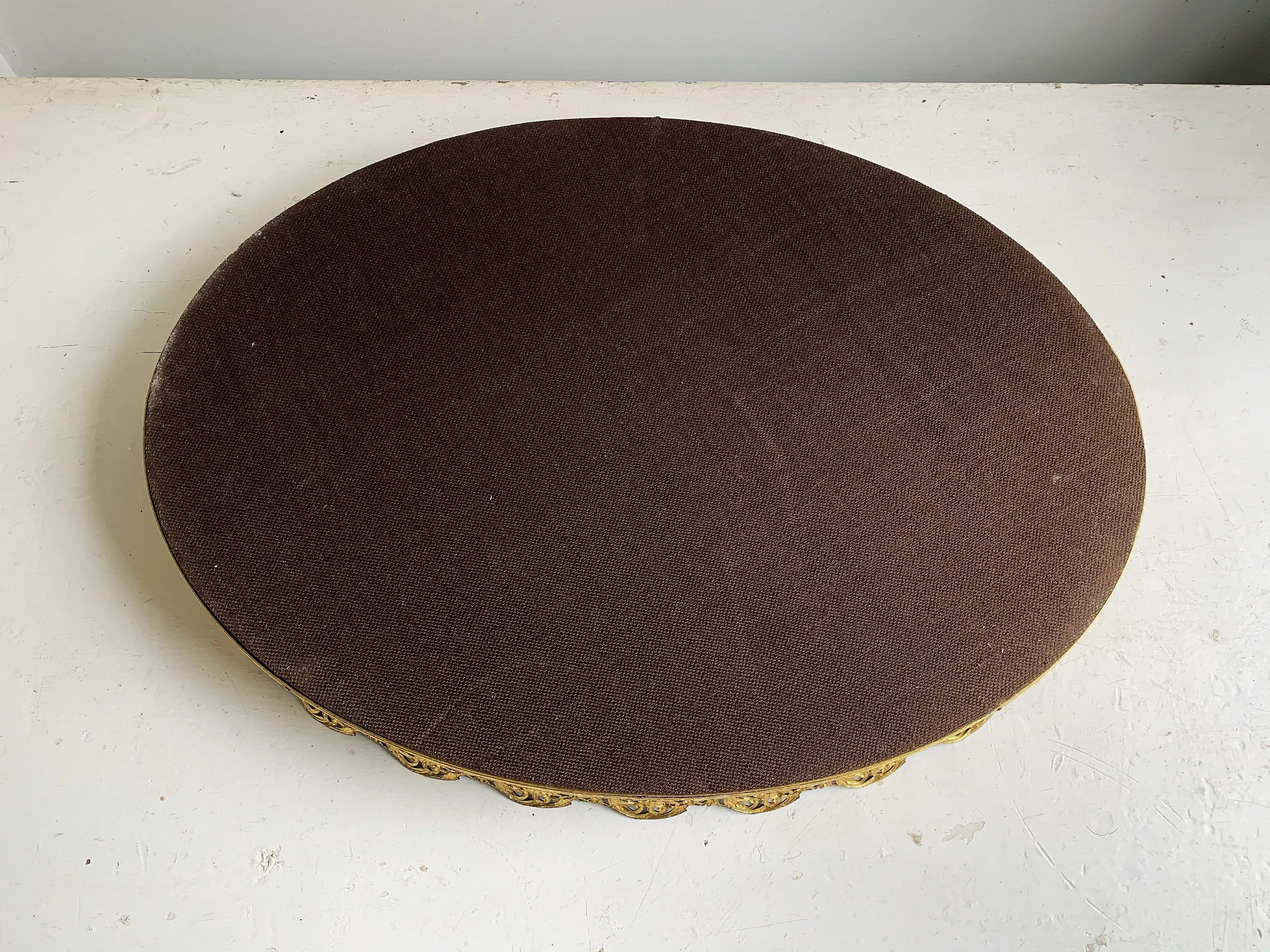 Large Lace Antique Mirror Tray