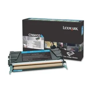 Lexmark C746 toner cyan - Genuine Lexmark C746A1CG Original Toner cartridge