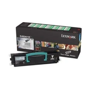 Lexmark E450 toner black - Genuine Lexmark E450A11E Original Toner cartridge