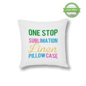 Linen Cushion Cover White 30 x 30