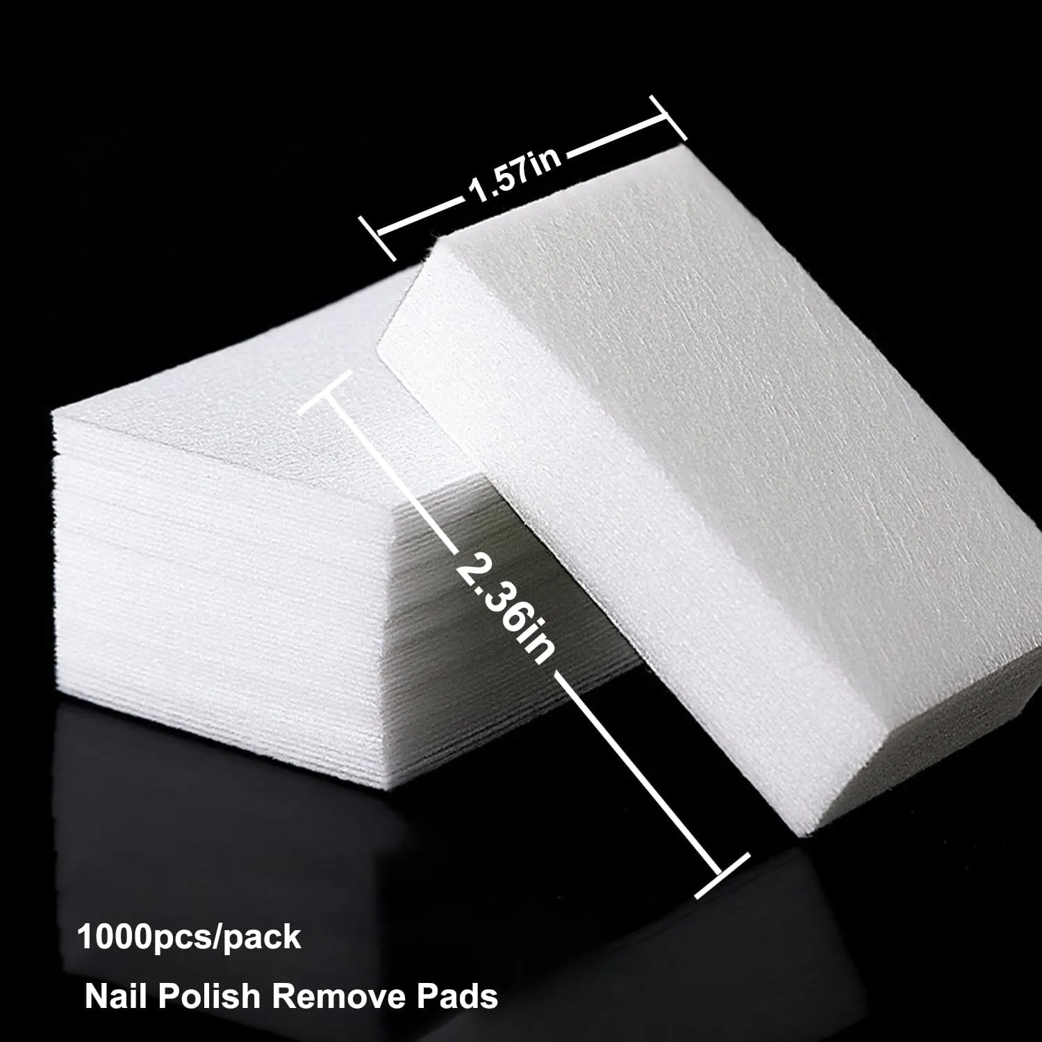 Lint Free Nail Wipes, Shuflame 1000pcs Nail Polish Remove Pads For Gel Polish, Nail Wipes For Gel Nail Polish Remover, Lash Glue Cleaning Pads, Absorbent Cotton Pads For Manicure Prep Supply (white02)