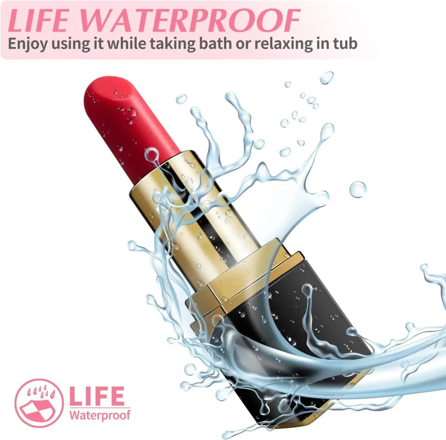 Lipstick Vibe 10 Vibration Modes Mini Lipstick Vibrator