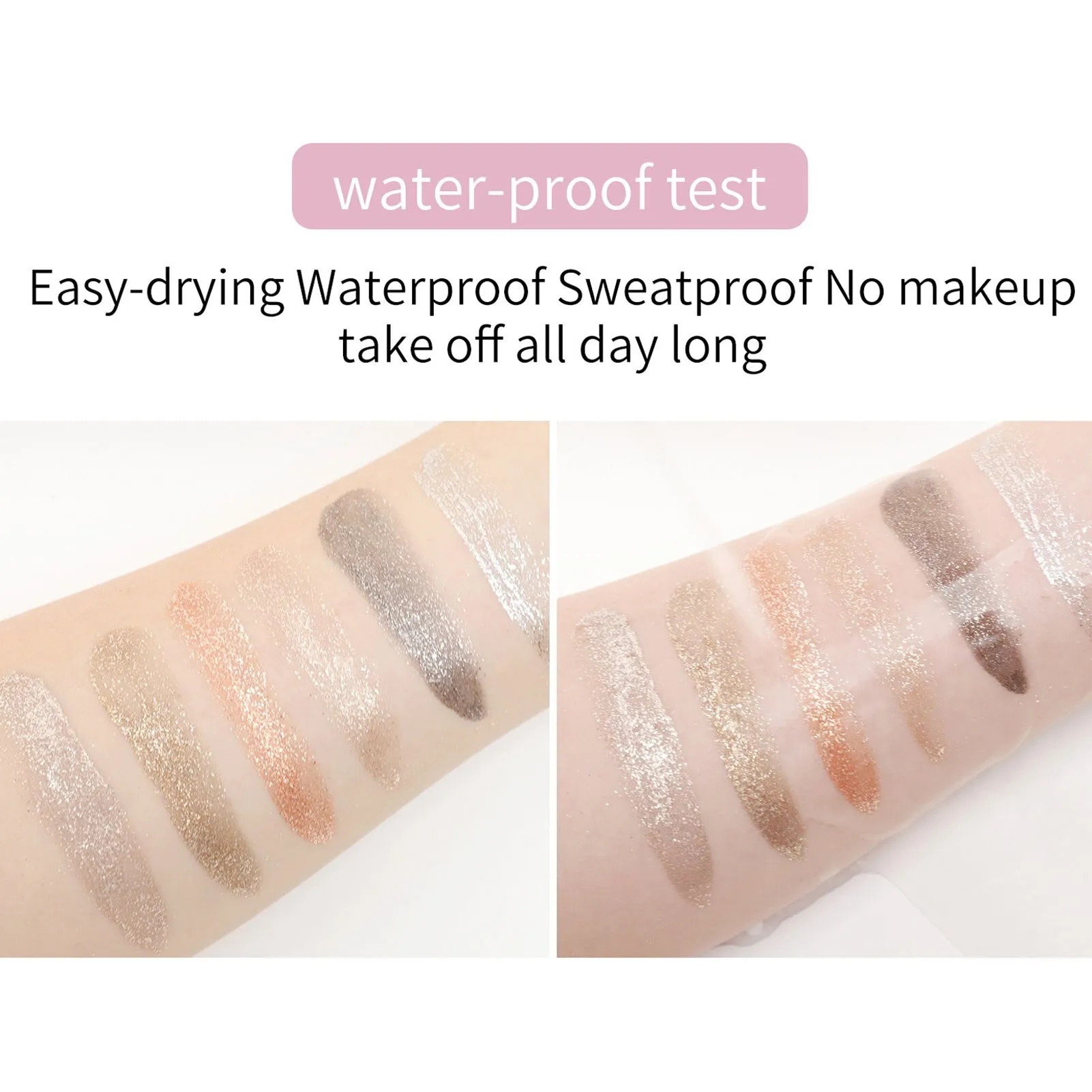 Liquid Glitter Eyeshadow High Pigment Shimmer Eye Shadow 6 Colors Long-lasting Makeup For Eyeliner Highlight Blush