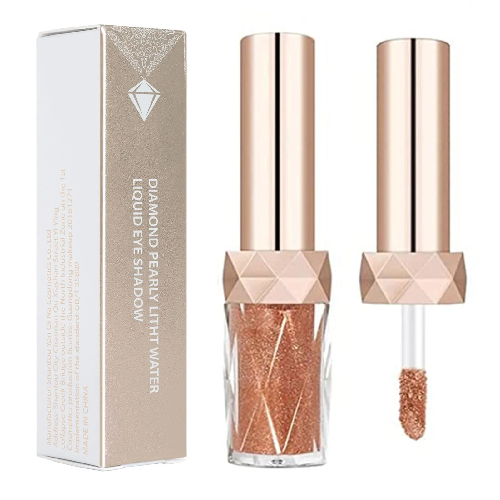 Liquid Glitter Eyeshadow Sparkling Metallic High-pigmented Eyeshadow Set Long-wearing Liquid Glitter Blush Eyebrow Shadow With 6