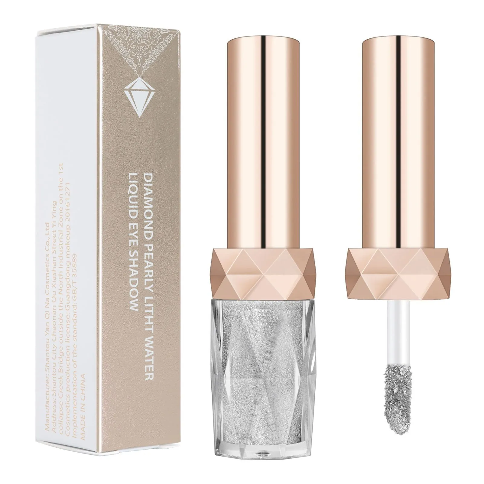 Liquid Glitter Eyeshadow Sparkling Metallic High-pigmented Eyeshadow Set Long-wearing Liquid Glitter Blush Eyebrow Shadow With 6