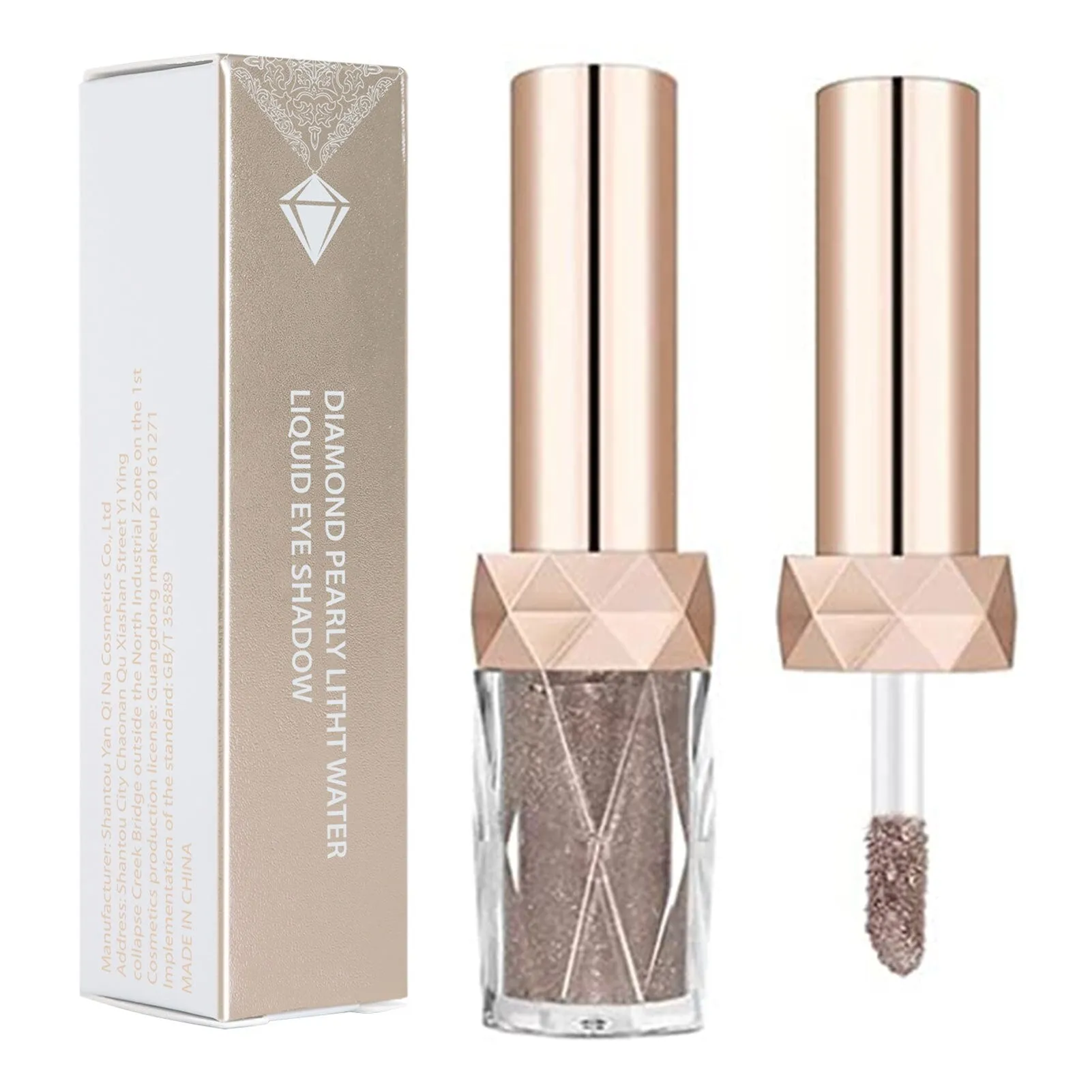 Liquid Glitter Eyeshadow Sparkling Metallic High-pigmented Eyeshadow Set Long-wearing Liquid Glitter Blush Eyebrow Shadow With 6