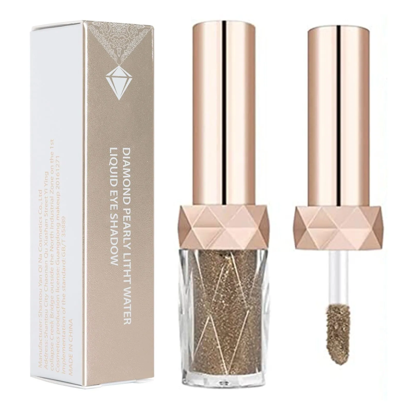 Liquid Glitter Eyeshadow Sparkling Metallic High-pigmented Eyeshadow Set Long-wearing Liquid Glitter Blush Eyebrow Shadow With 6