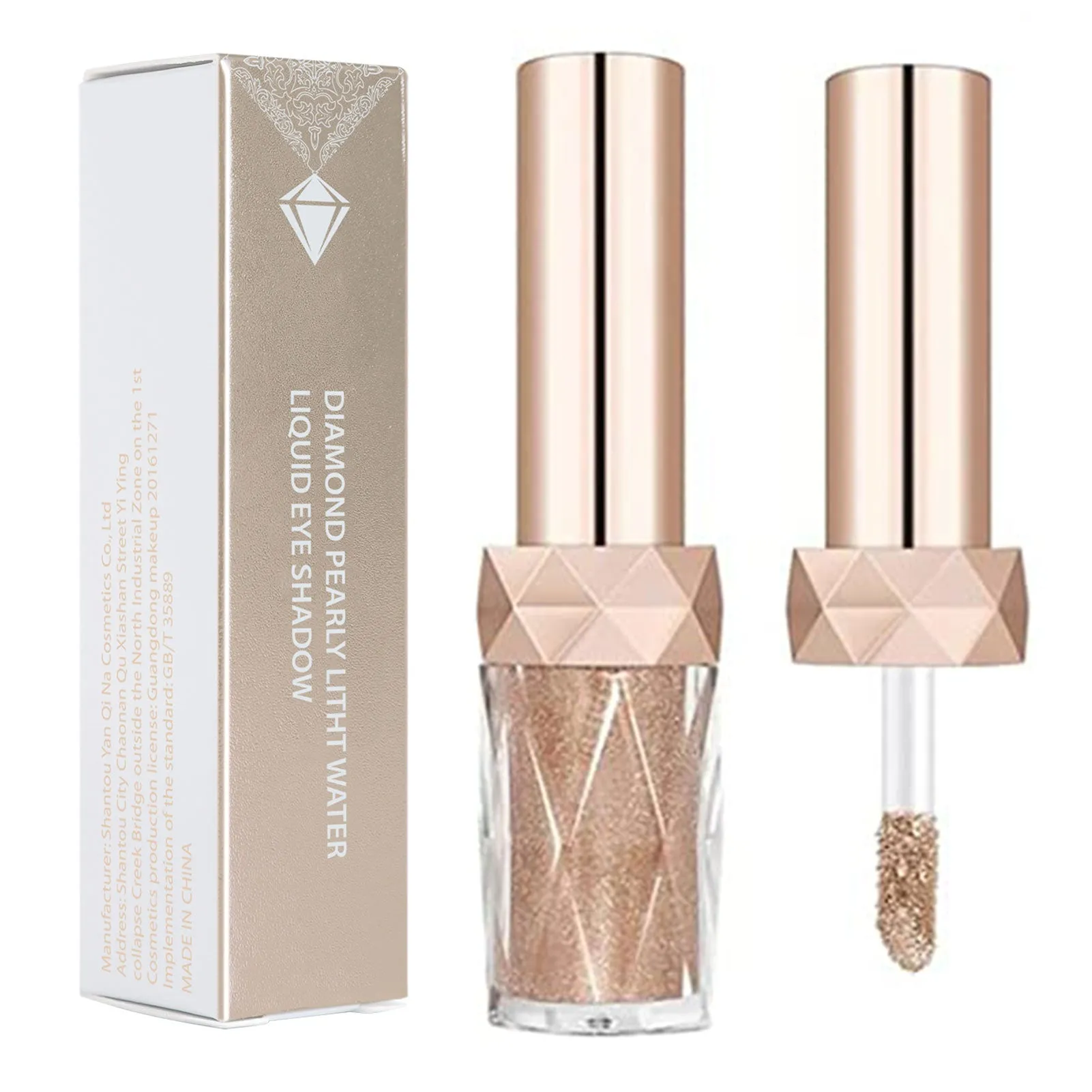 Liquid Glitter Eyeshadow Sparkling Metallic High-pigmented Eyeshadow Set Long-wearing Liquid Glitter Blush Eyebrow Shadow With 6