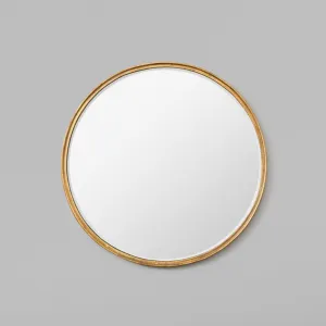 Looking Glass Round Mirror Antique Gold 76cm Custom Order 2-8 Weeks