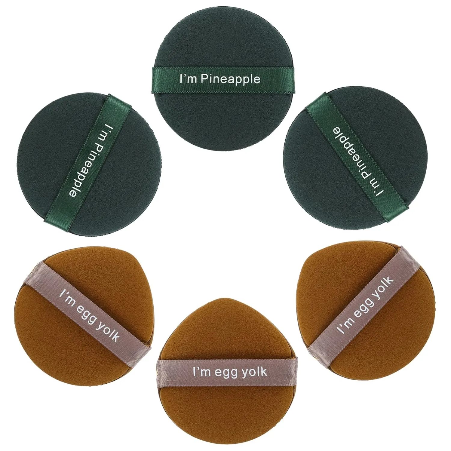 Loose Powder Puff Set 6pcs Makeup Brush for Foundation Concealer Blusher Non-static Skin-friendly