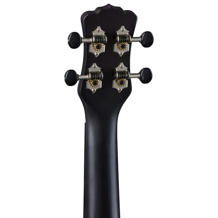 Luna VINTAGE Mahogany Soprano Ukulele (Black Satin)