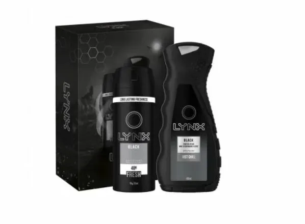 Lynx - Black Body Spray   Body Wash - 375 ml