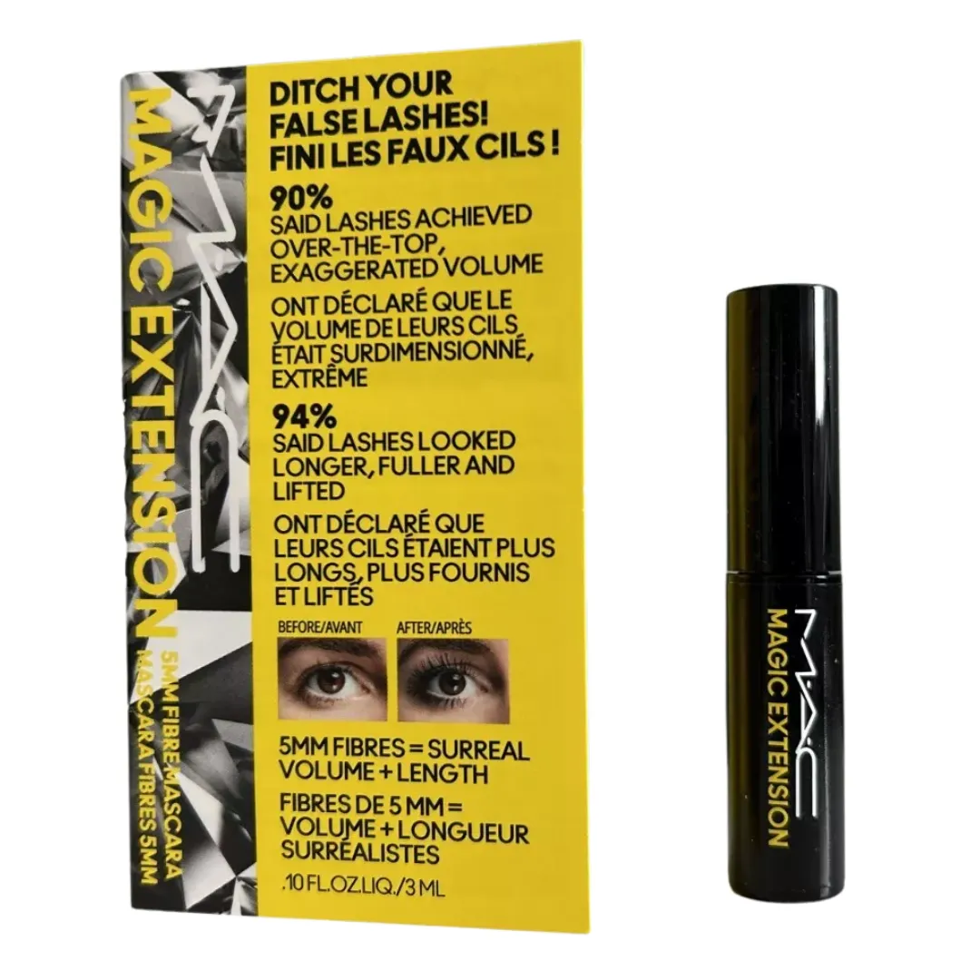 MAC - Magic Extension 5MM Fibre Mascara - Extensive Black - .10 FL Oz / 3 ml