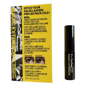 MAC - Magic Extension 5MM Fibre Mascara - Extensive Black - .10 FL Oz / 3 ml
