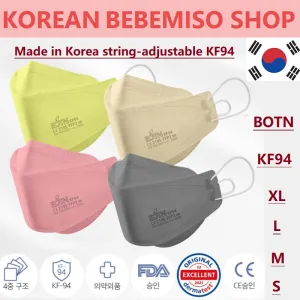 Made in Korea BOTN KF94 strap-adjustable Color mask(40pieces)